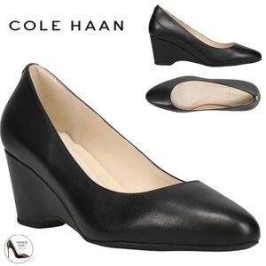 NIB size 8.5 leather Wedges. Runs small. Never worn.